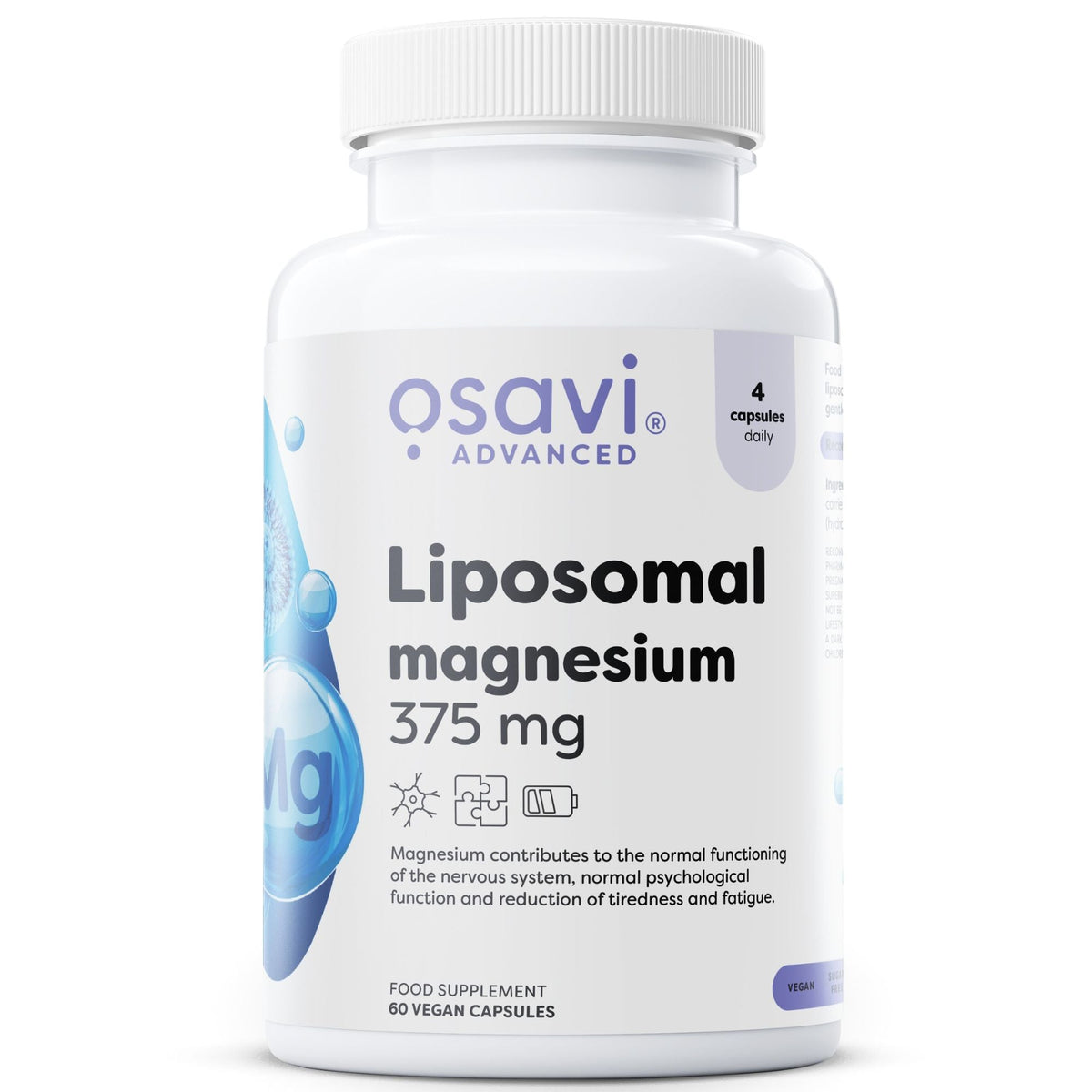 Osavi Magnésium Liposomal 375mg (Liposovit-Mg) - 60 gélules végétales complément minéral | acheter en France