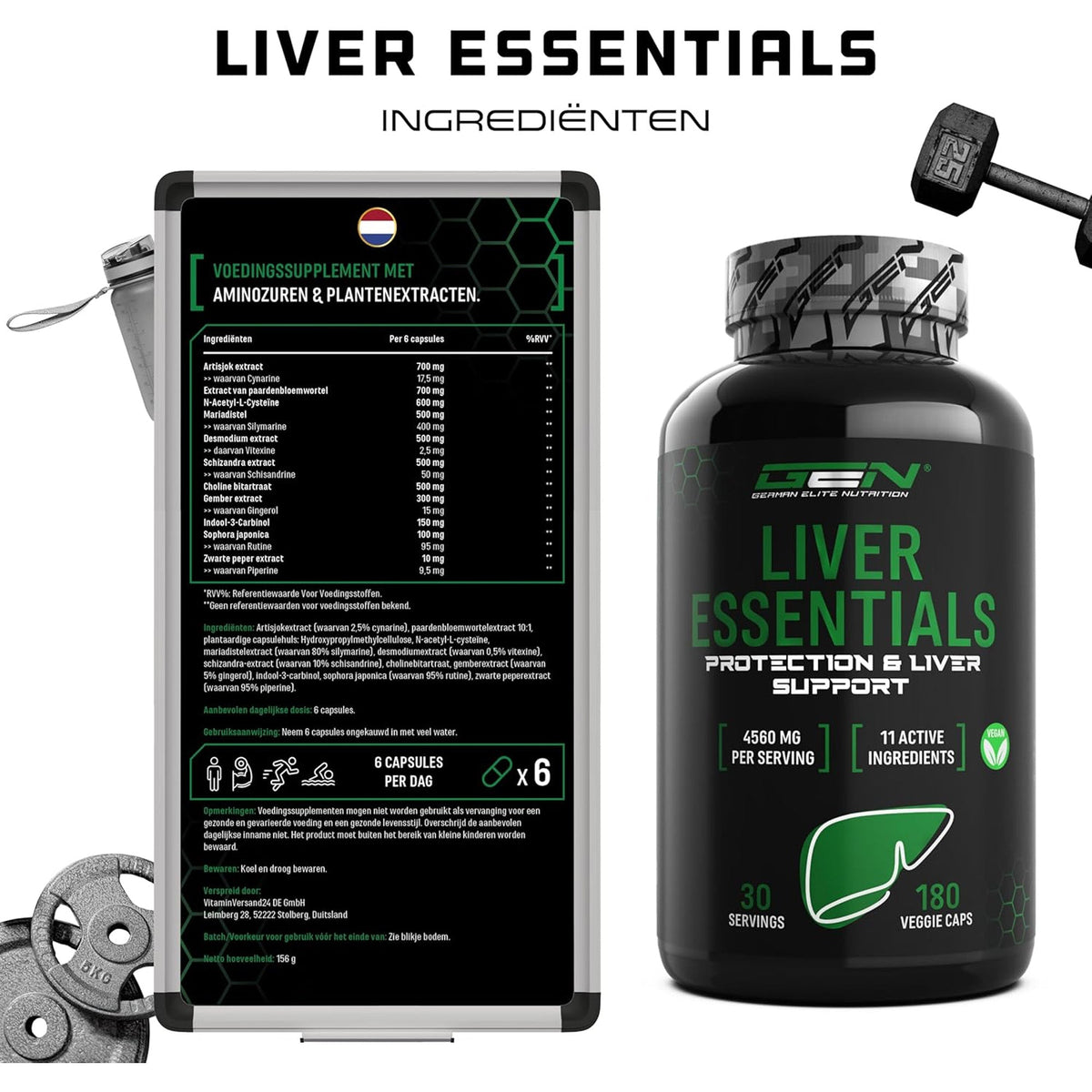 Liver Essentials | 180 gélules | German Elite Nutrition