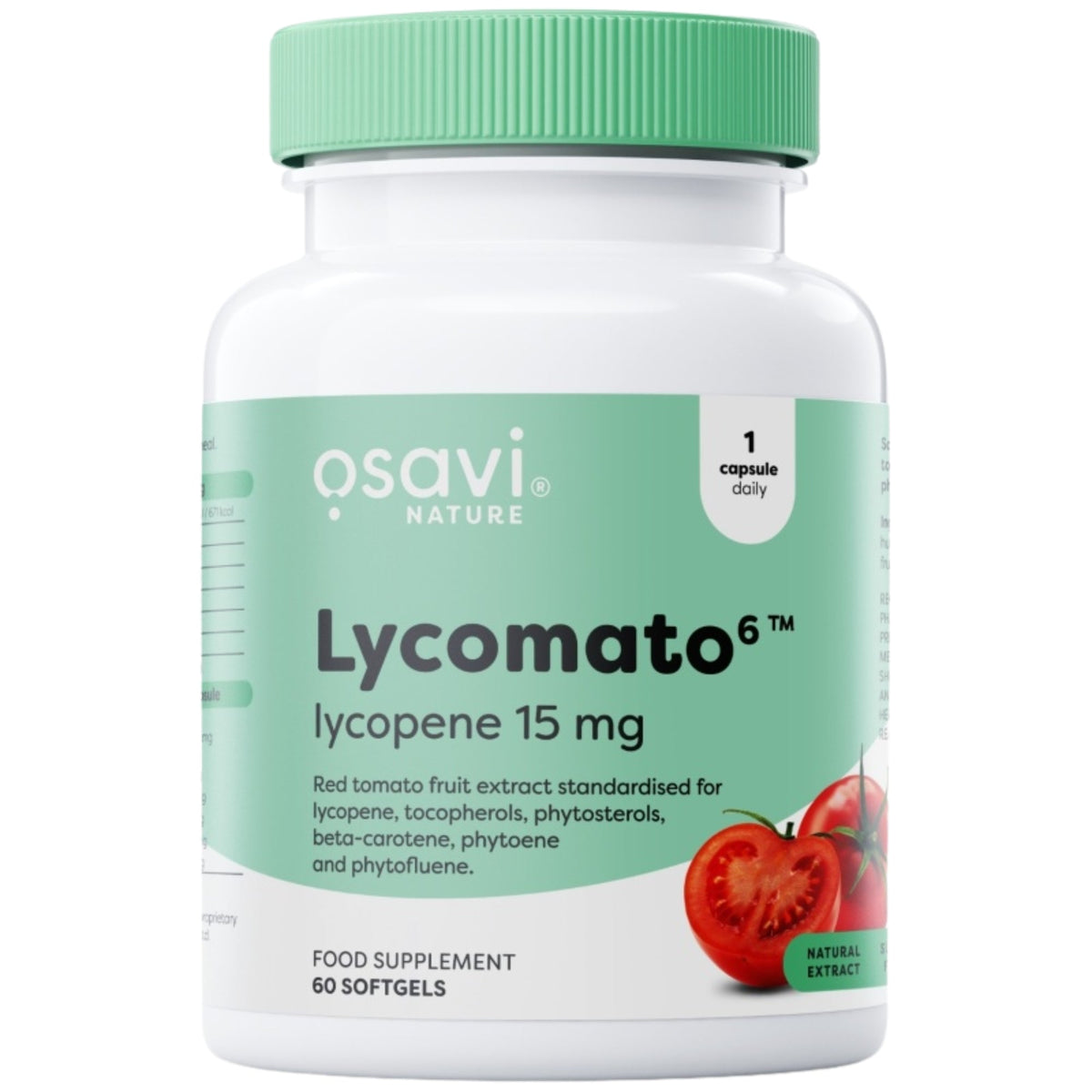 Osavi Lycomato6 Lycopène 15mg - 60 capsules molles à l'extrait de tomate rouge | acheter en France