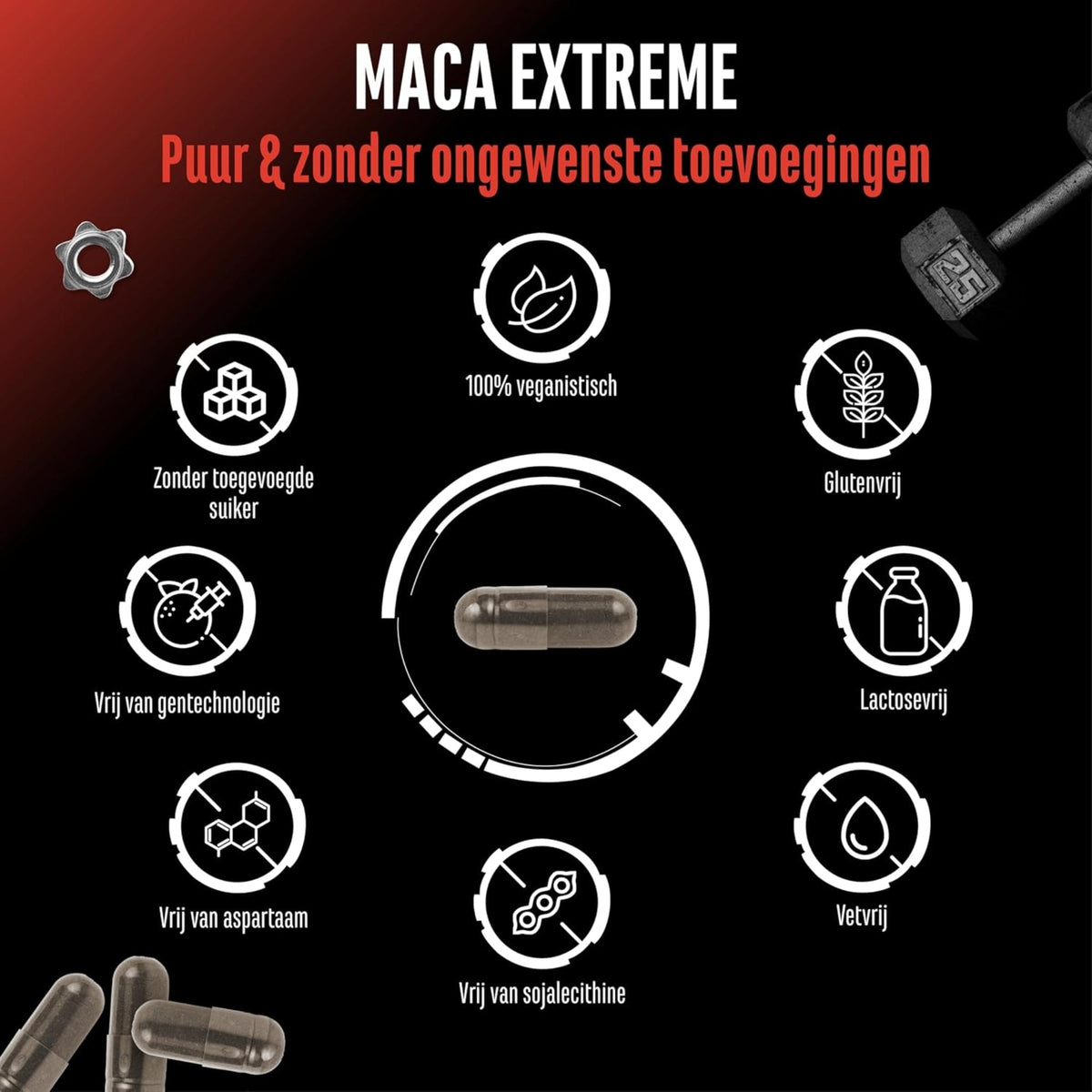 Maca Extreme (Extrait de Maca 10:1 600mg) | 365 Gélules | German Elite Nutrition