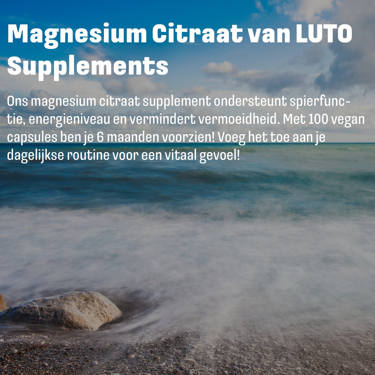 Comprimés LUTO Citrate de Magnésium pour l'énergie et la récupération musculaire, soutien quotidien en minéraux