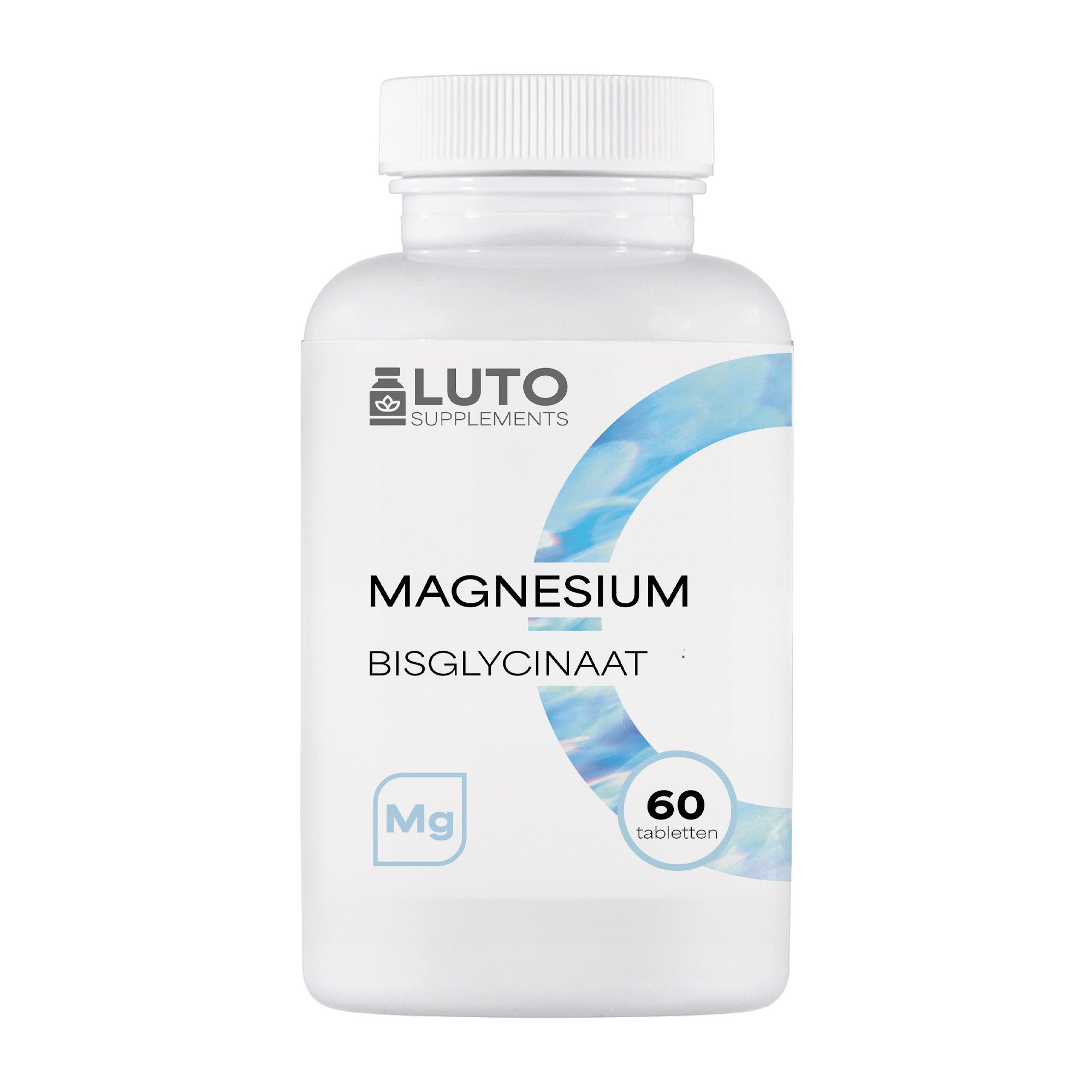 LUTO Supplements Magnésium Bisglycinate 150mg 60 comprimés - complément minéral vegan