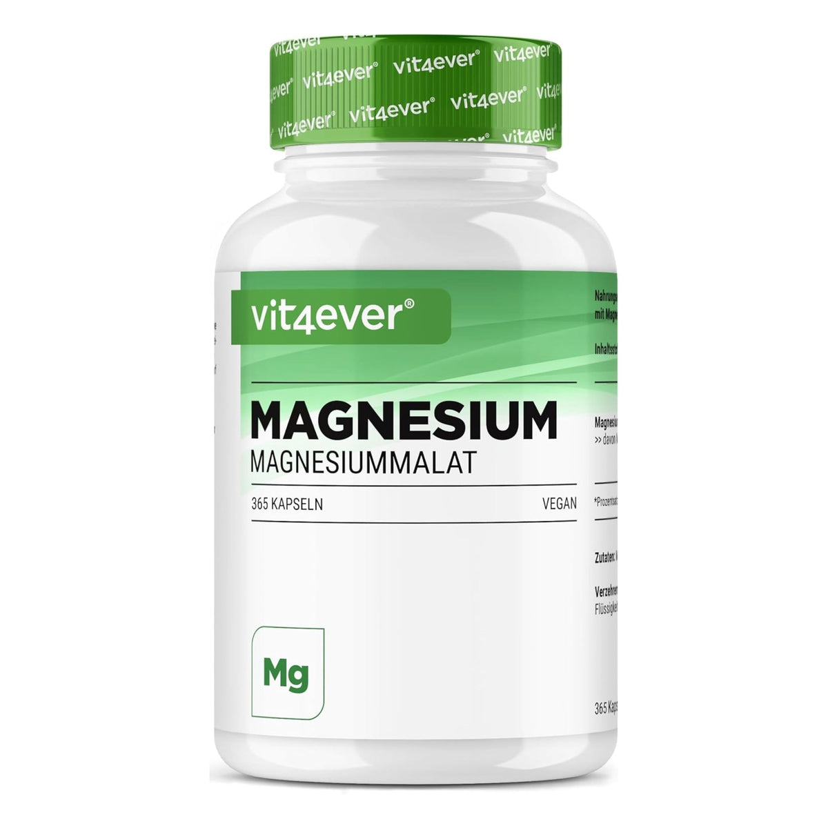 Vit4ever Malate de magnésium 365 gélules