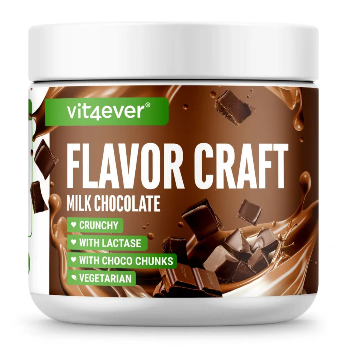 Vit4ever Flavor Craft poudre aromatisée chocolat au lait 250g | acheter aux Pays-Bas et en Belgique