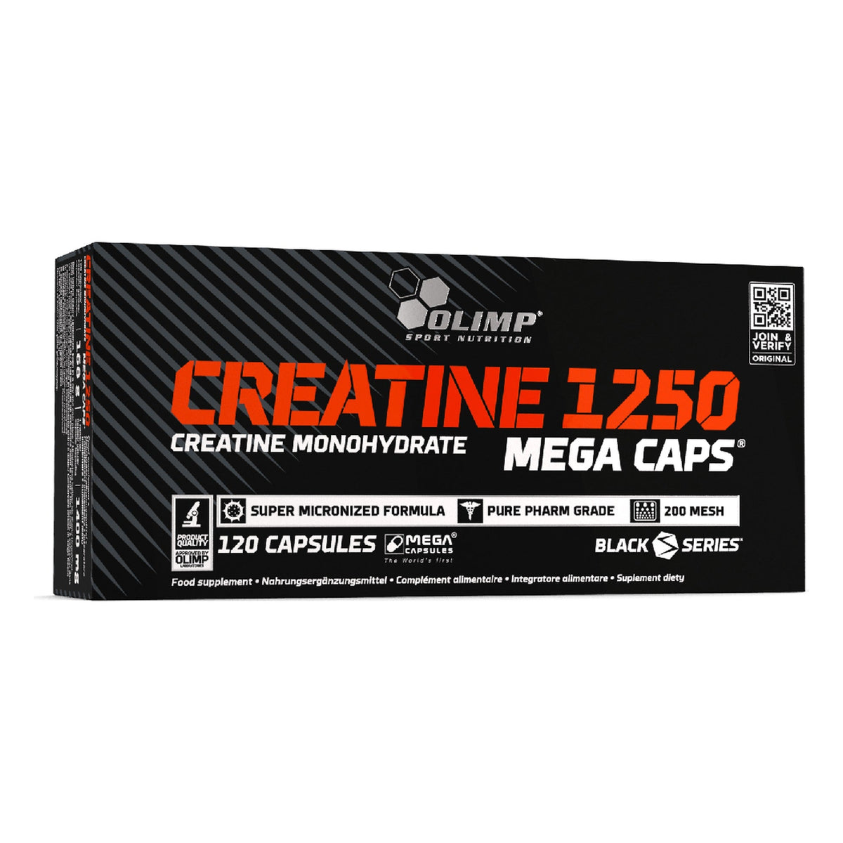 Créatine 1250 Mega Caps - 120 gélules - Olimp Sport Nutrition