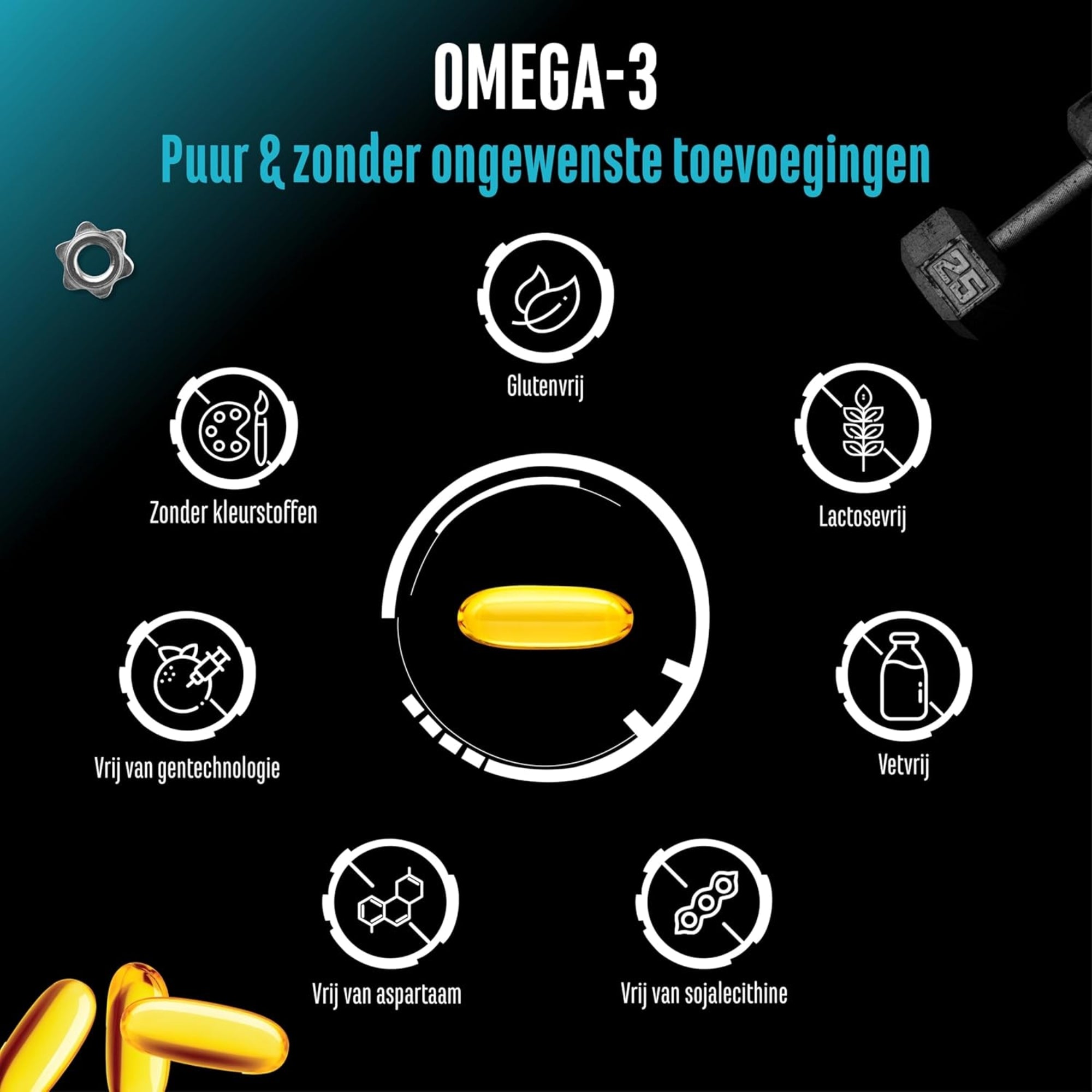 Omega-3 Ultra Caps EPA & DHA 4000mg | 300 softgels | German Elite Nutrition