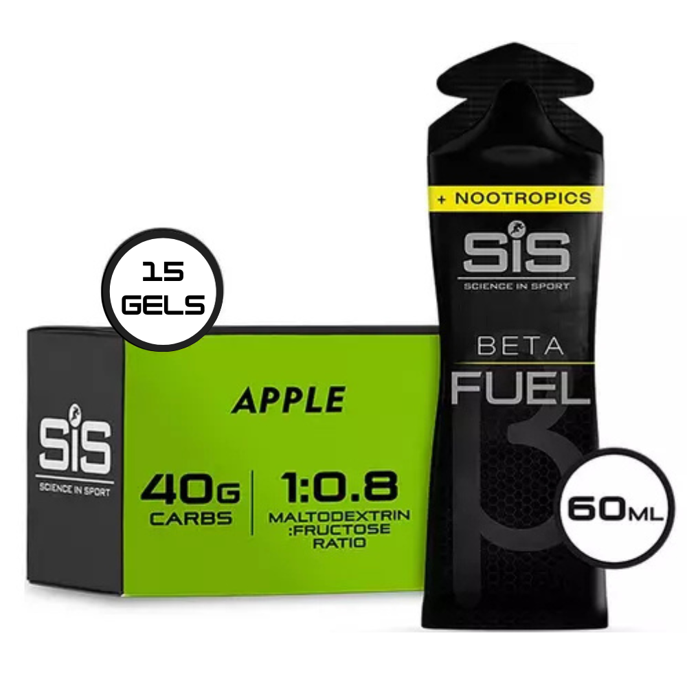 SiS Beta Fuel Gel + Nootropics Apple emballage 15 pièces