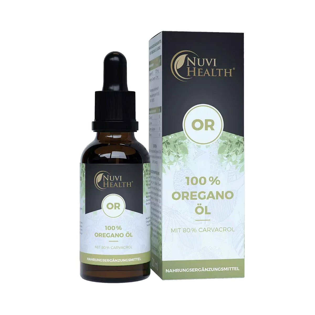 Huile d'origan en gouttes | 20 ml | 80 % carvacrol | Nuvi Health