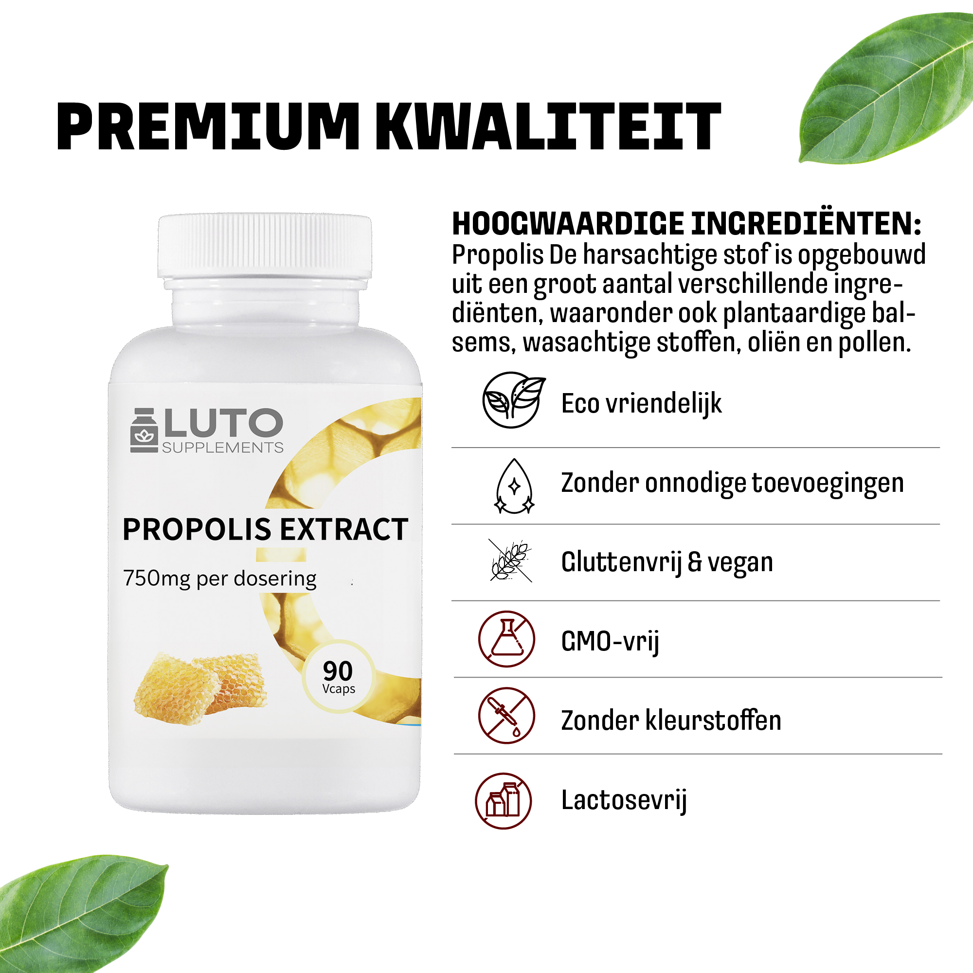 Extrait de propolis LUTO qualité premium - substance résineuse issue des abeilles sans colorants