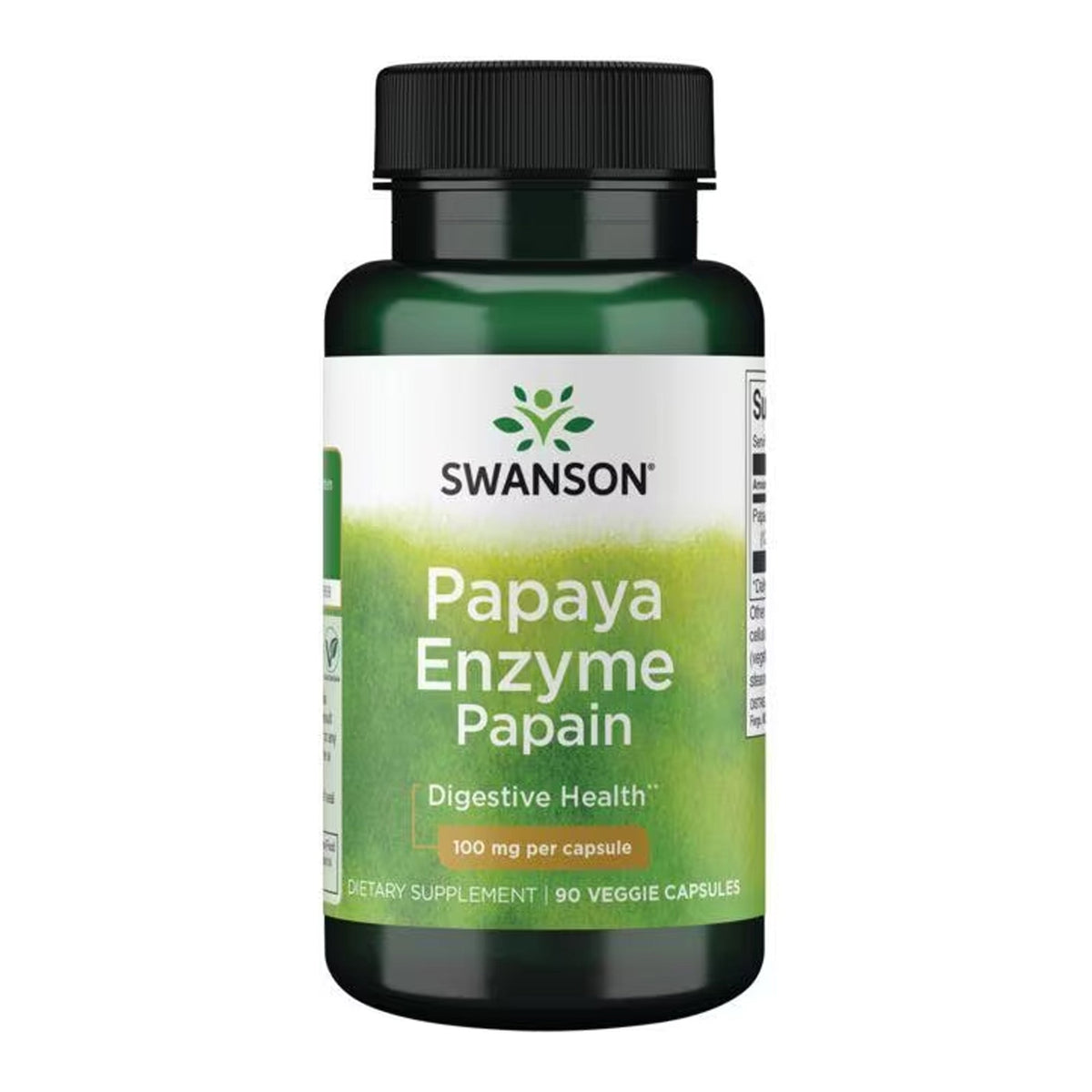 Swanson Papaïne (enzyme de papaye) 100 mg 90 gélules - complément alimentaire