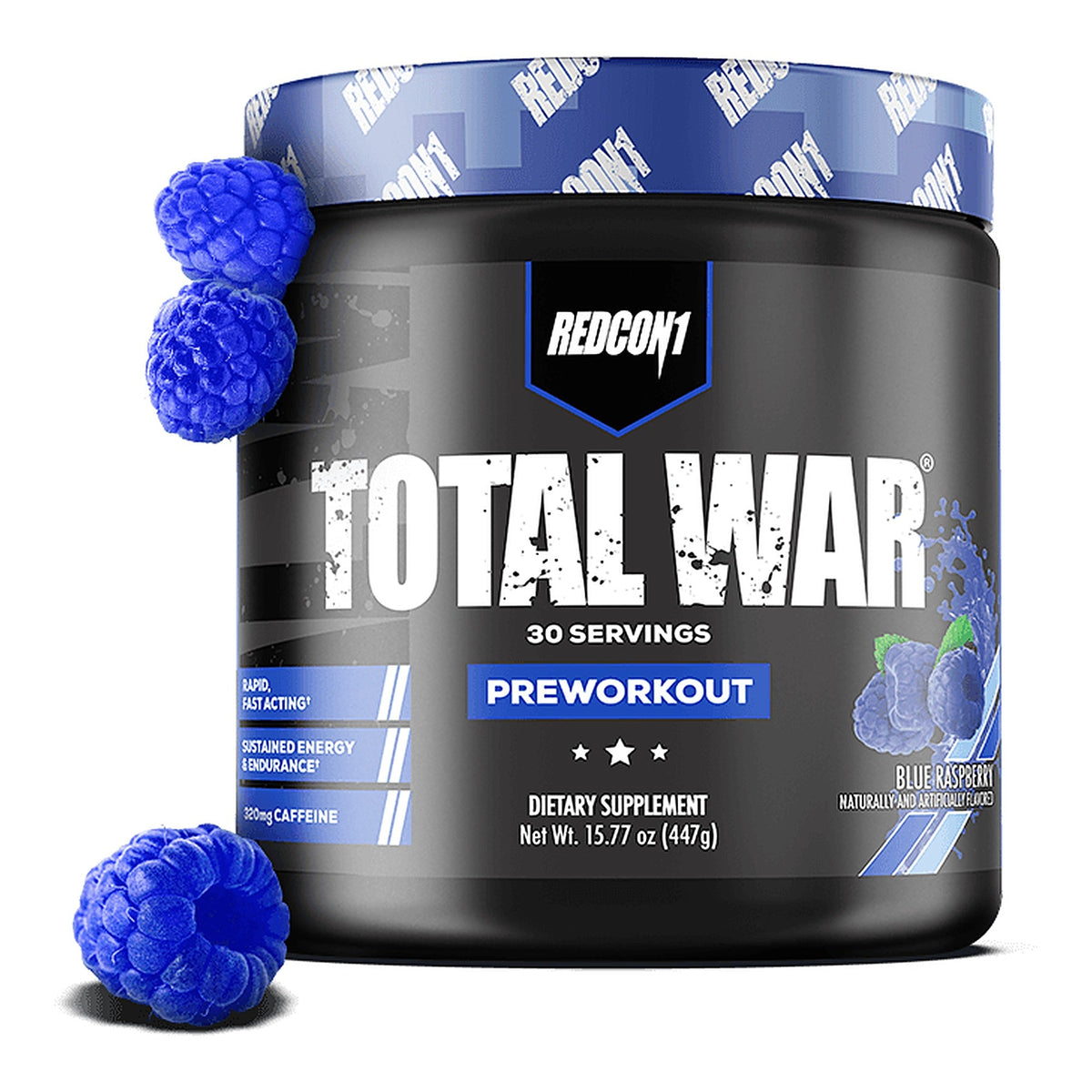 Total War Pré-Workout Blue Raspberry - Redcon1