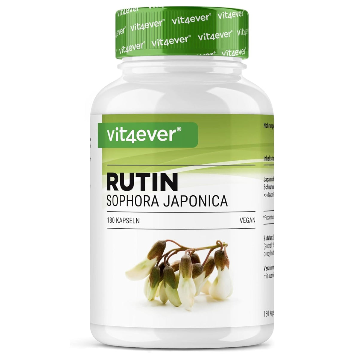 Vit4ever Rutine 500mg 180 gélules - complément à base de plantes | acheter en France