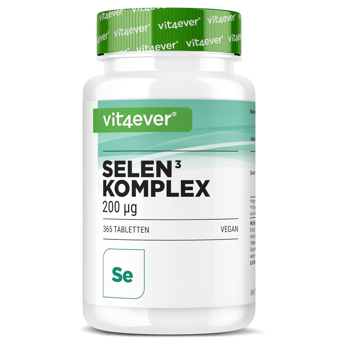 Vit4ever Selenium Complex 200µg 365 comprimés - complément à base de plantes | acheter en France
