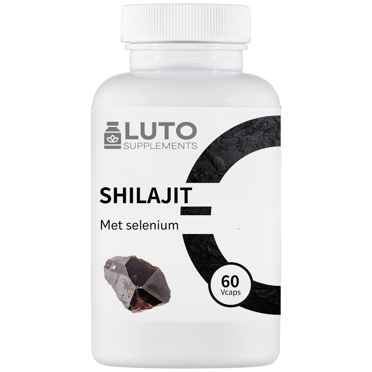 LUTO Supplements Shilajit avec Sélénium pot de 60 gélules végétariennes - extrait de shilajit | acheter aux Pays-Bas et en Belgique
