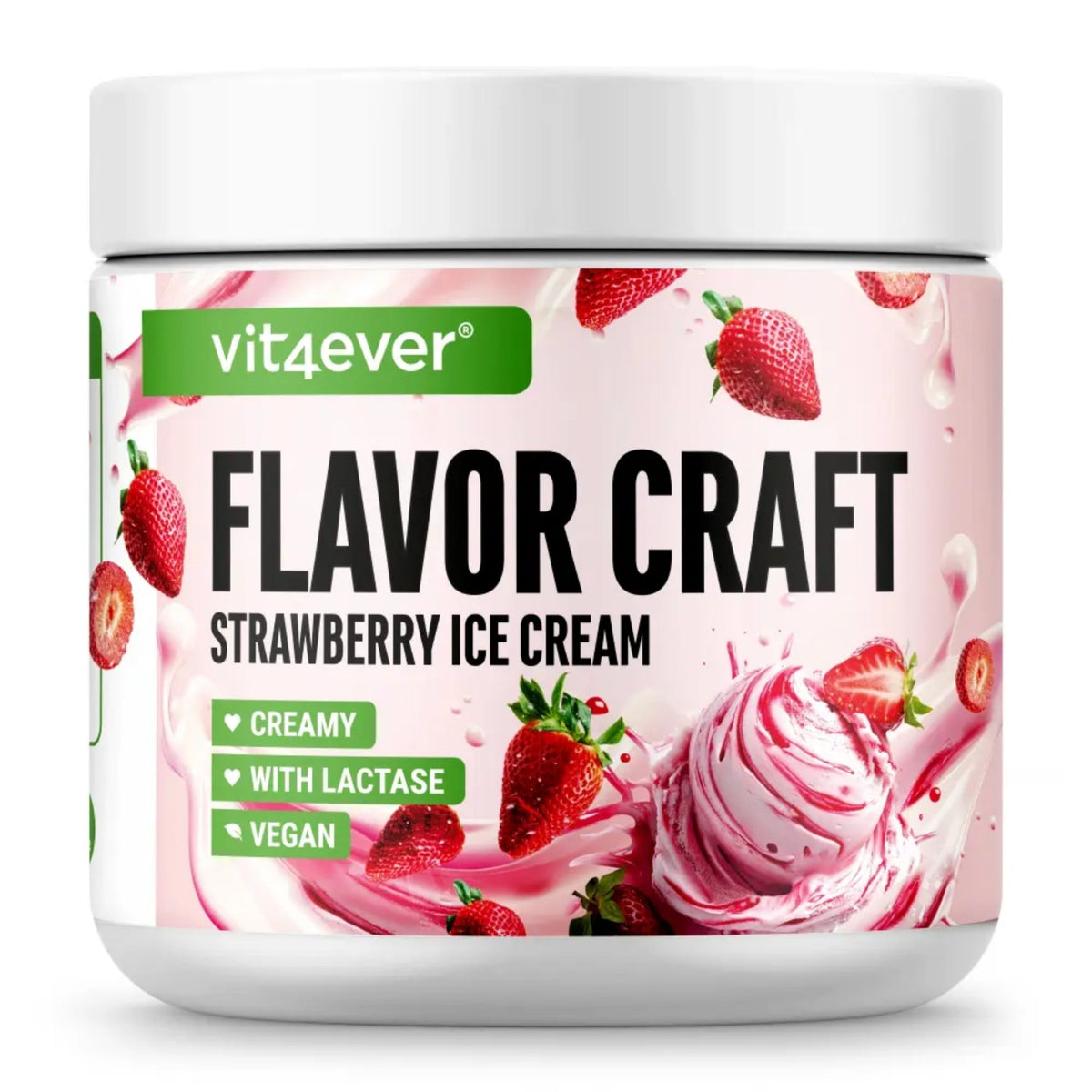 Vit4ever Flavor Craft Glace à la Fraise poudre aromatisante 250 g | acheter en France