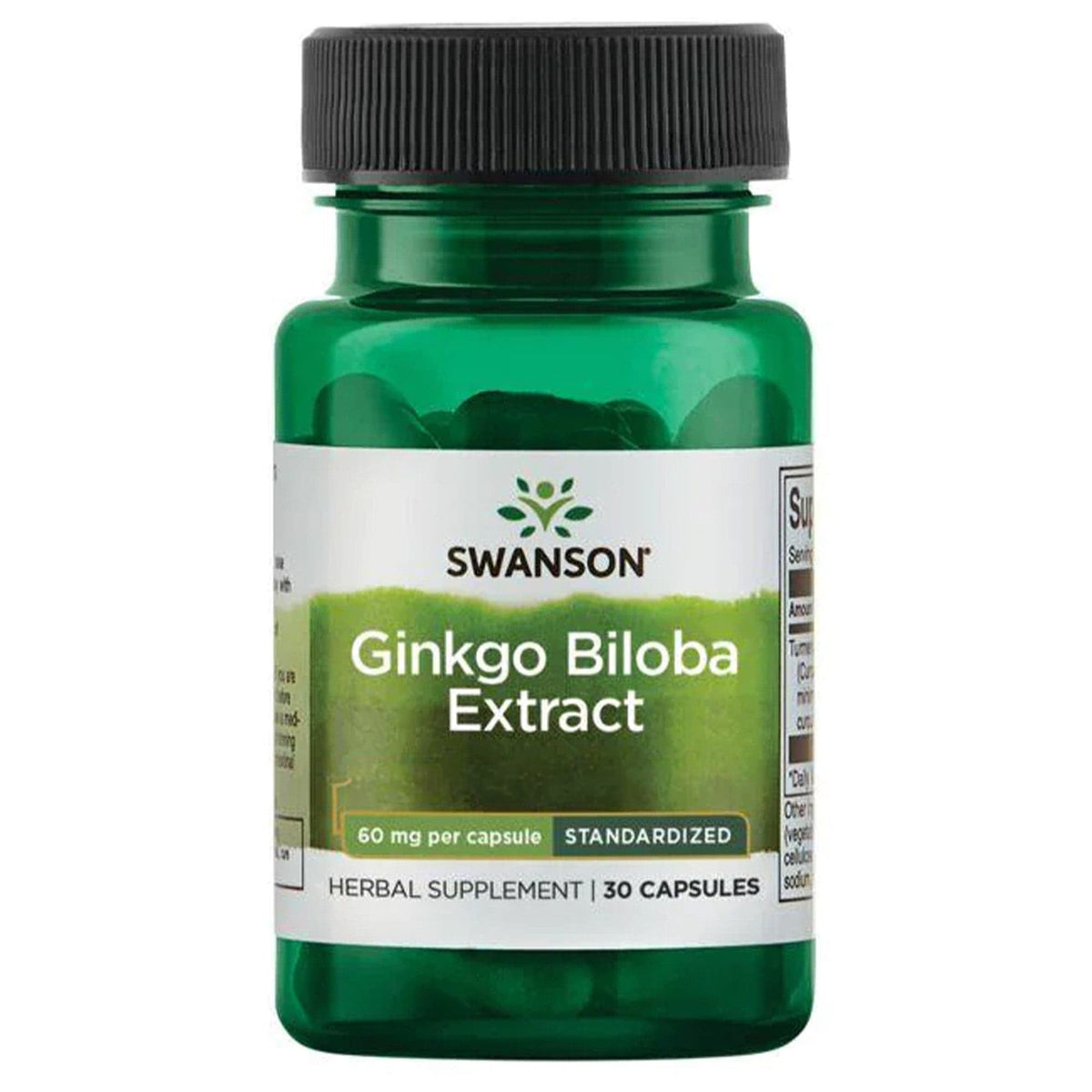 Swanson Ginkgo Biloba 60 mg 30 gélules - complément alimentaire