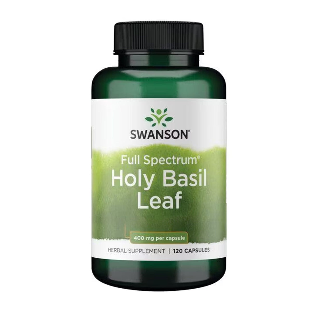 Swanson Basilic sacré (Tulsi) 400 mg 120 gélules - complément alimentaire