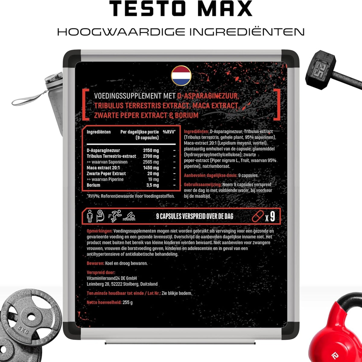 Testo Max GEN étiquette