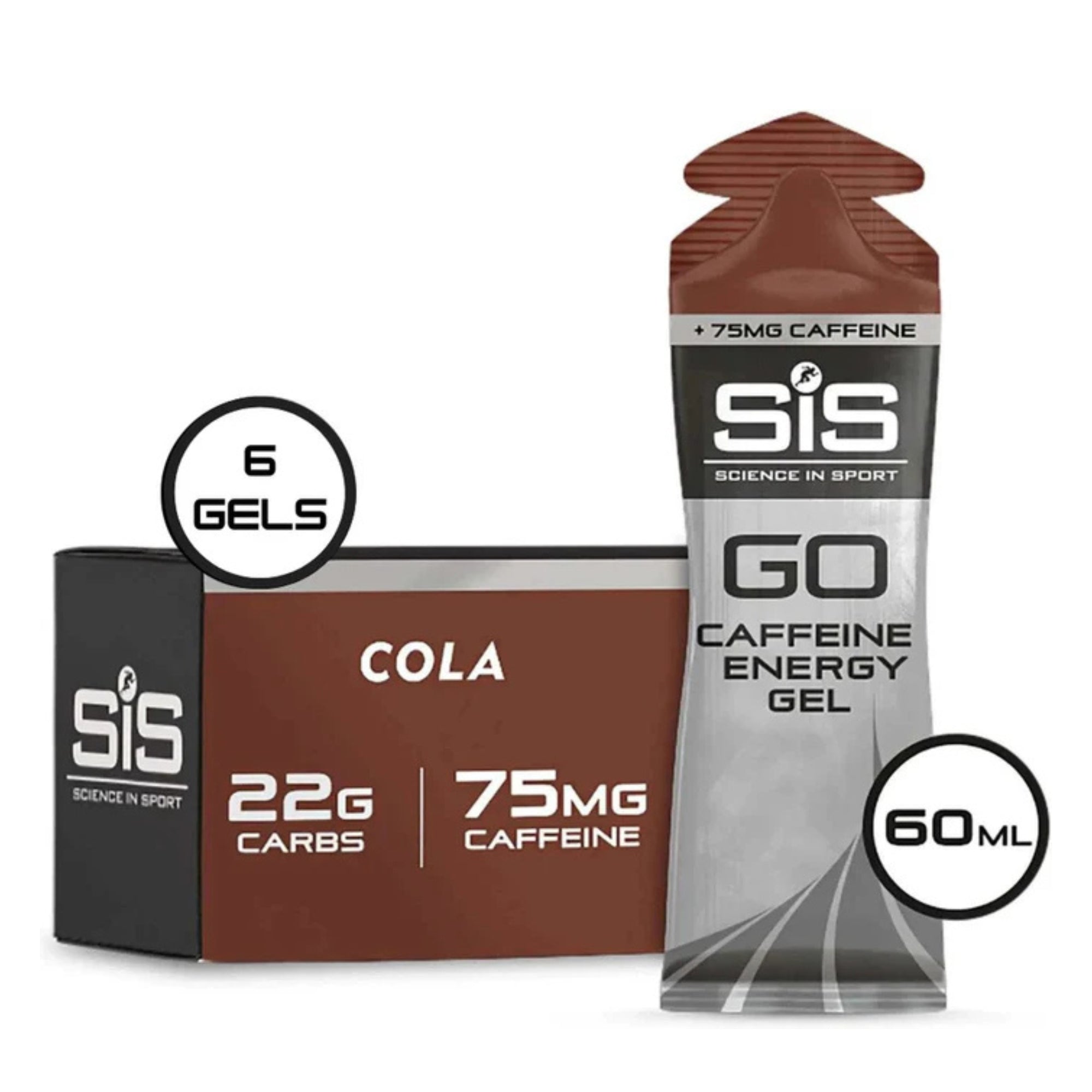 SiS GO Energy + Caffeine Gel Cola emballage 6 pièces