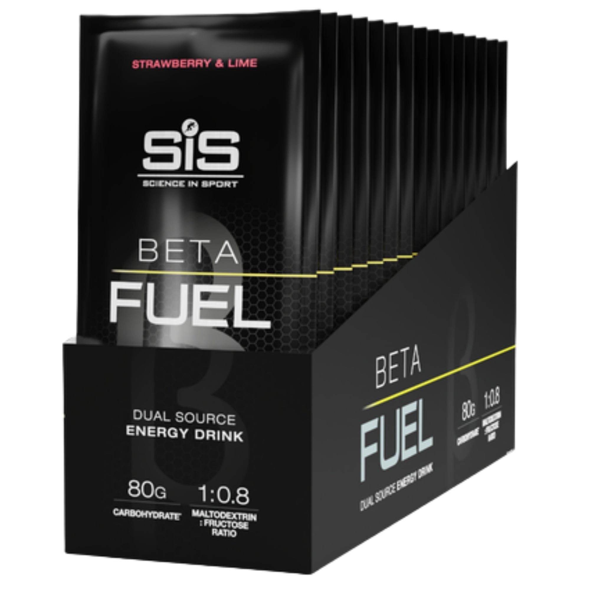 SiS Beta Fuel 80 Sachet Strawberry & Lime emballage 15 pièces