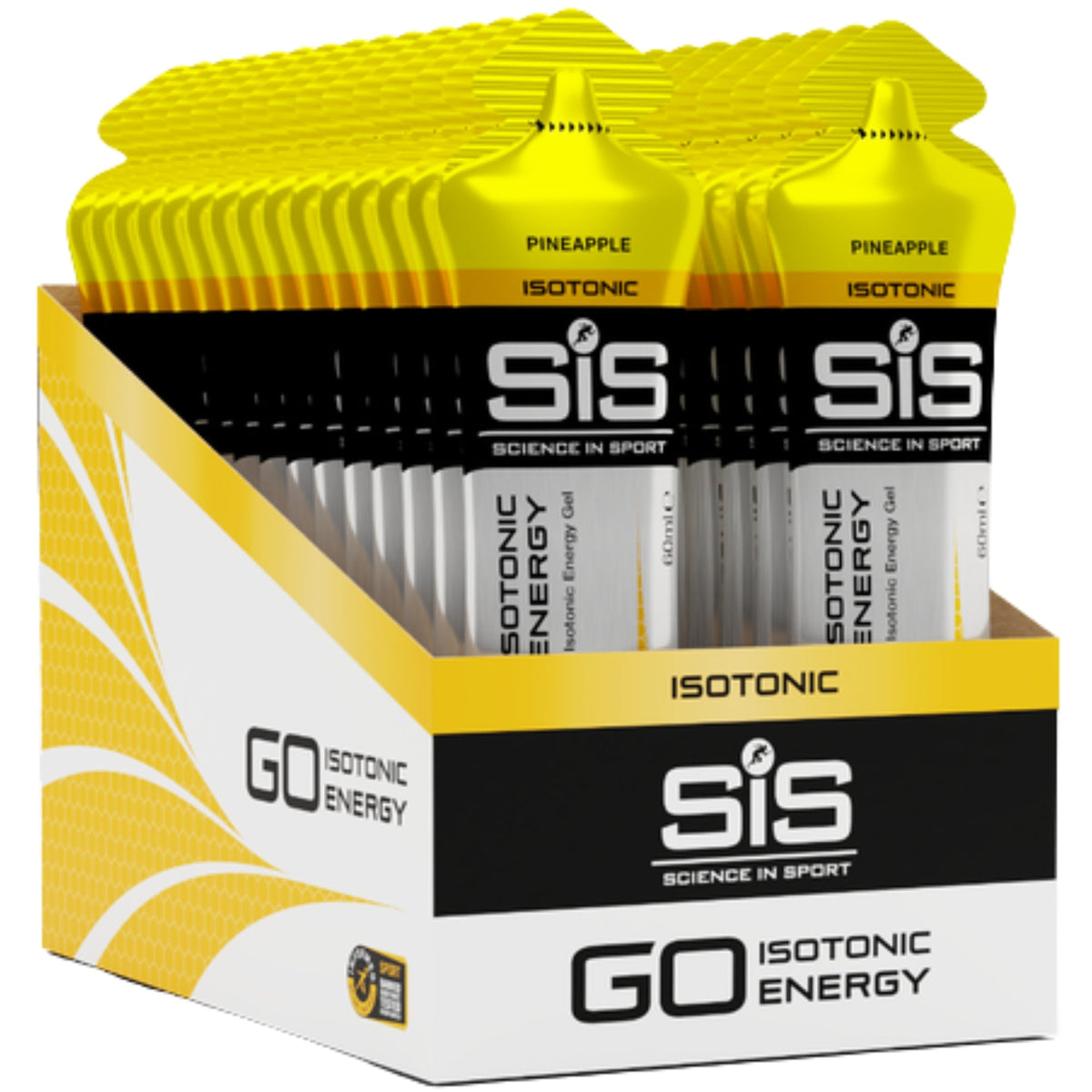 SiS GO Isotonic Energy Gel Pineapple emballage 30 pièces