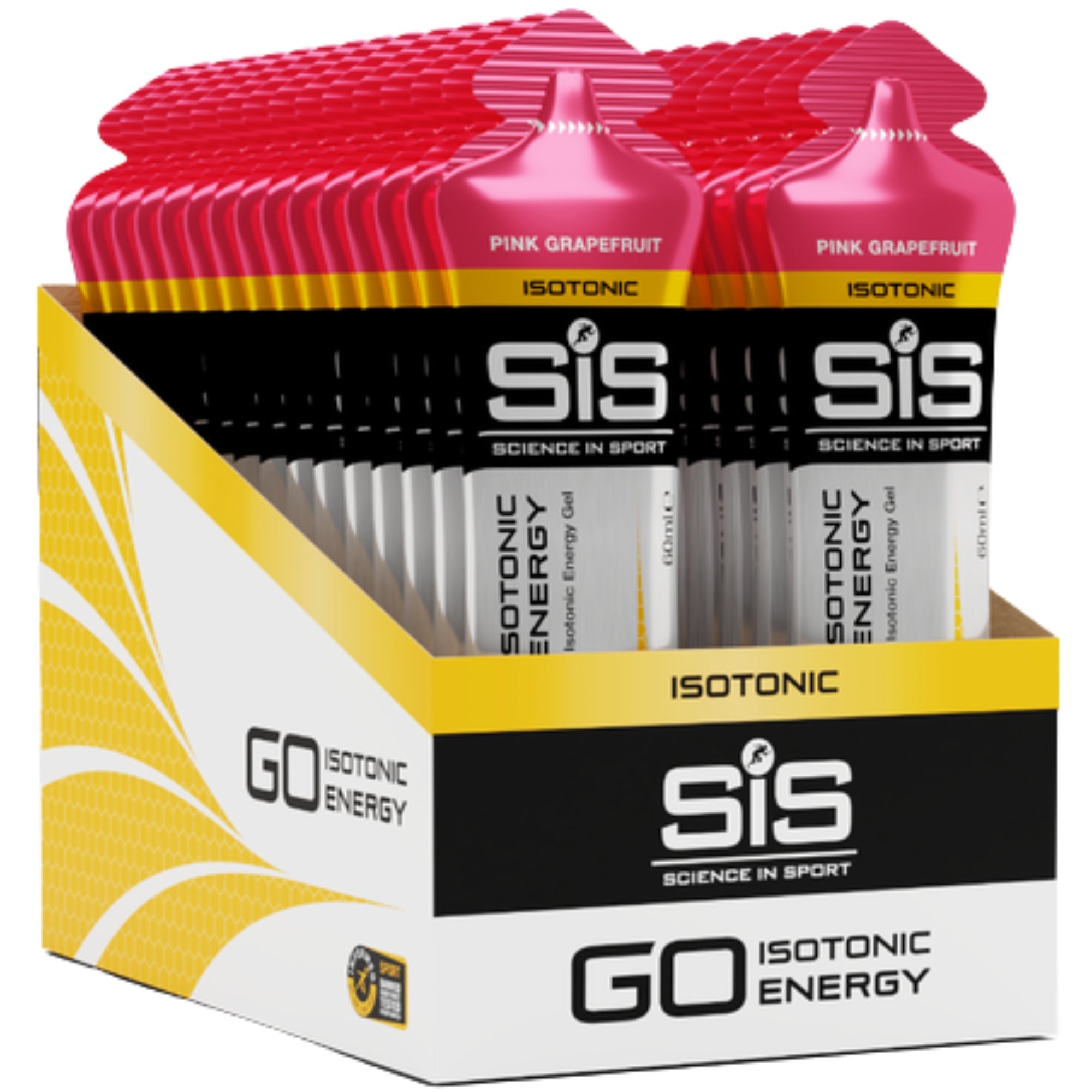 SiS GO Isotonic Energy Gel Pink Grapefruit emballage 30 pièces