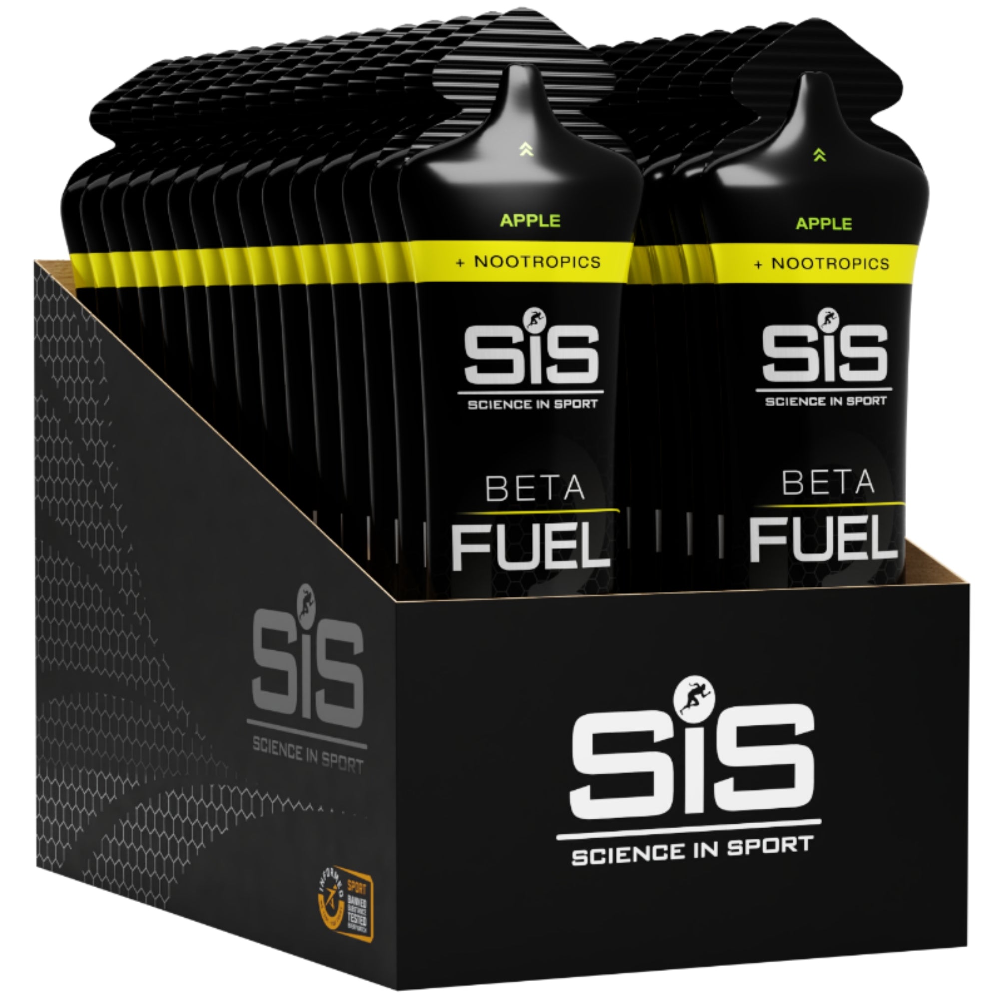 SiS Beta Fuel Gel + Nootropics Apple emballage 30 pièces