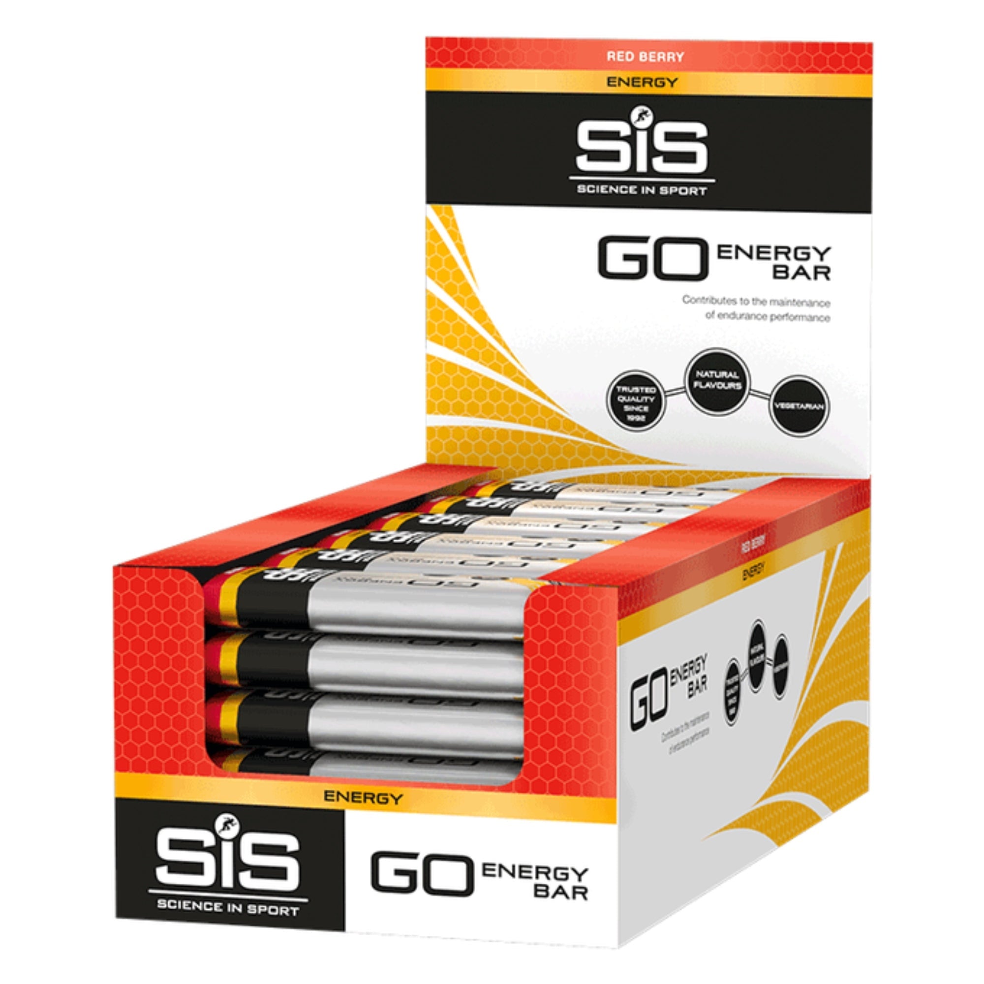 SiS GO Energy Bar Fruits rouges 30 pièces emballage