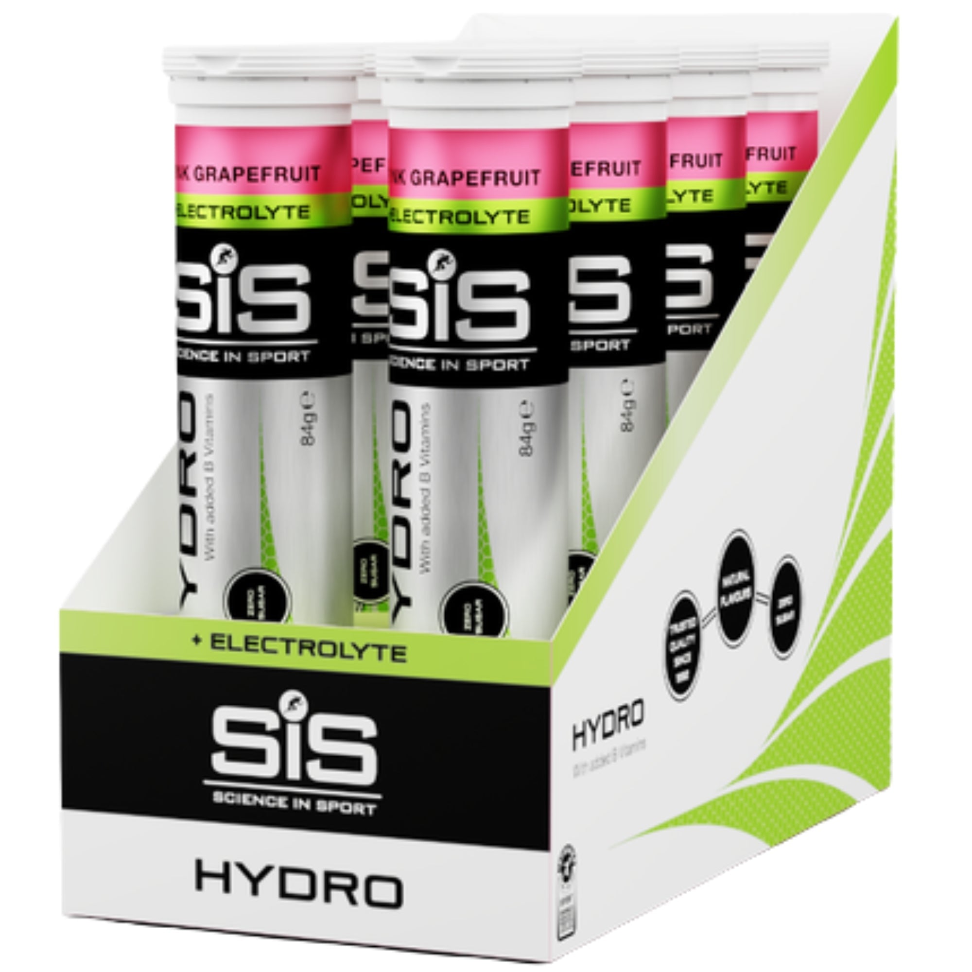 SiS Hydro Tablets Pamplemousse Rose 8 tubes - comprimés effervescents aux électrolytes