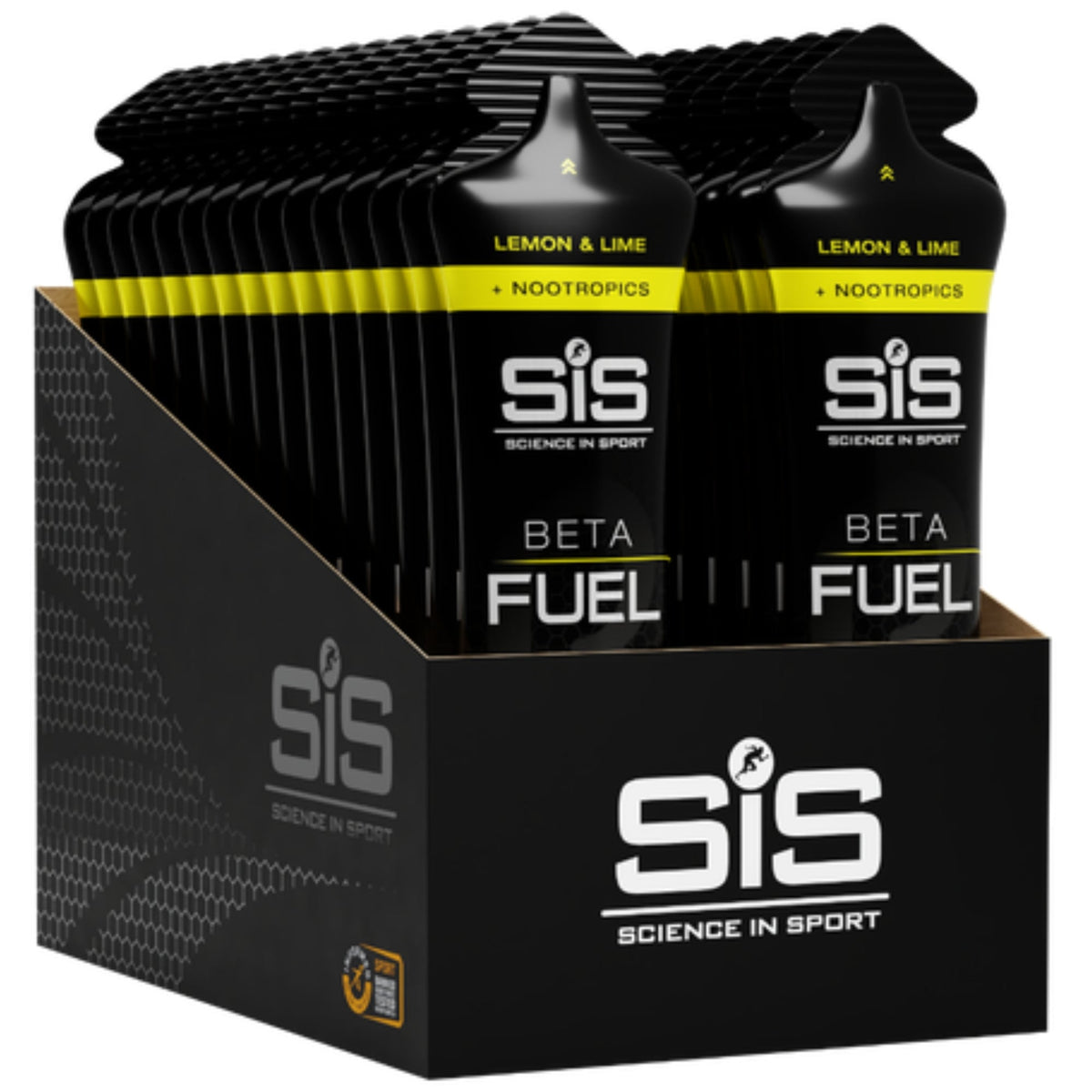 SiS Beta Fuel Gel + Nootropics Lemon & Lime emballage 30 pièces