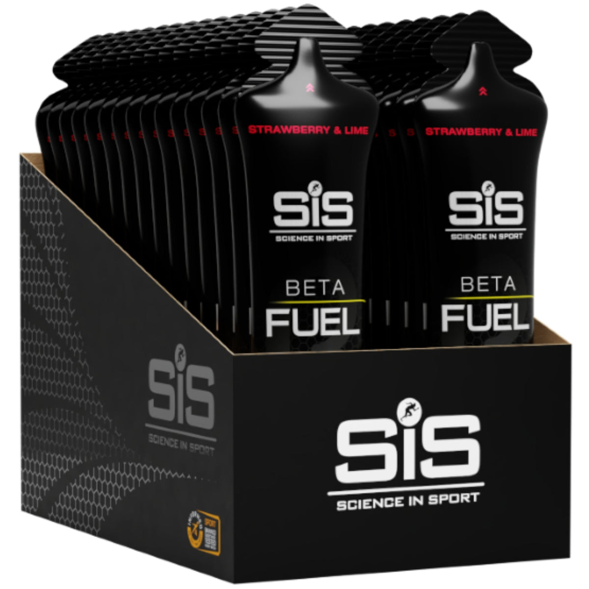 SiS Beta Fuel Gel Fraise & Citron vert emballage 30 pièces