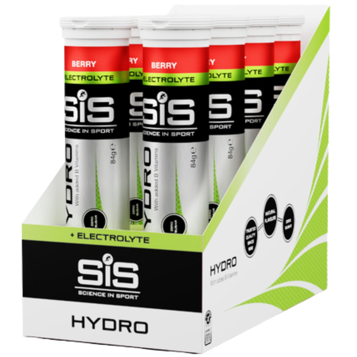 SiS Hydro Tablets Fruits Rouges 8 tubes - comprimés effervescents aux électrolytes avec 345 mg de sodium