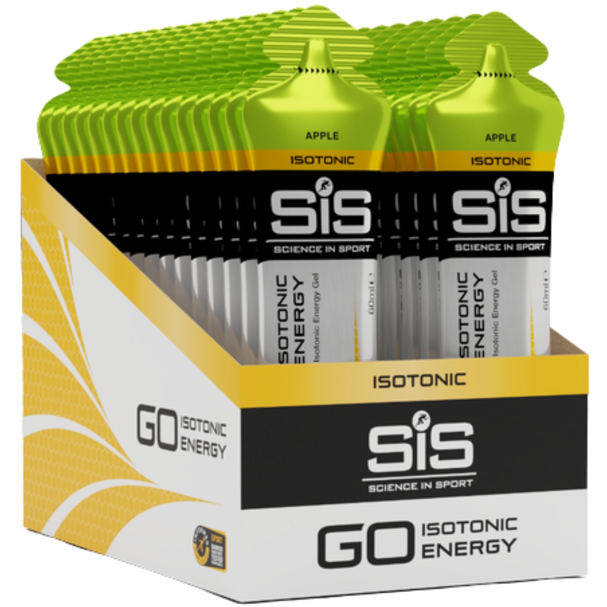 SiS GO Isotonic Energy Gel Apple emballage 30 pièces