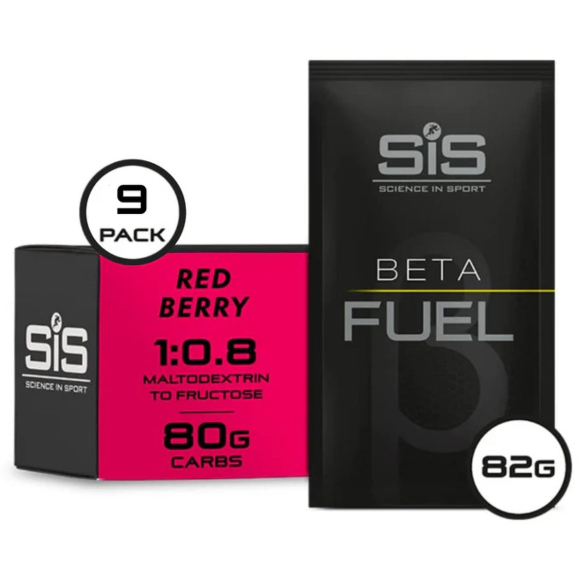 SiS Beta Fuel 80 Sachet Red Berry emballage 9 pièces