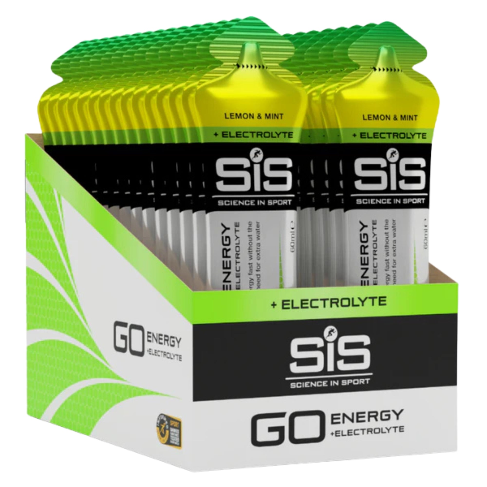 SiS GO Energy + Electrolyte Gel Citron & Menthe emballage 30 pièces