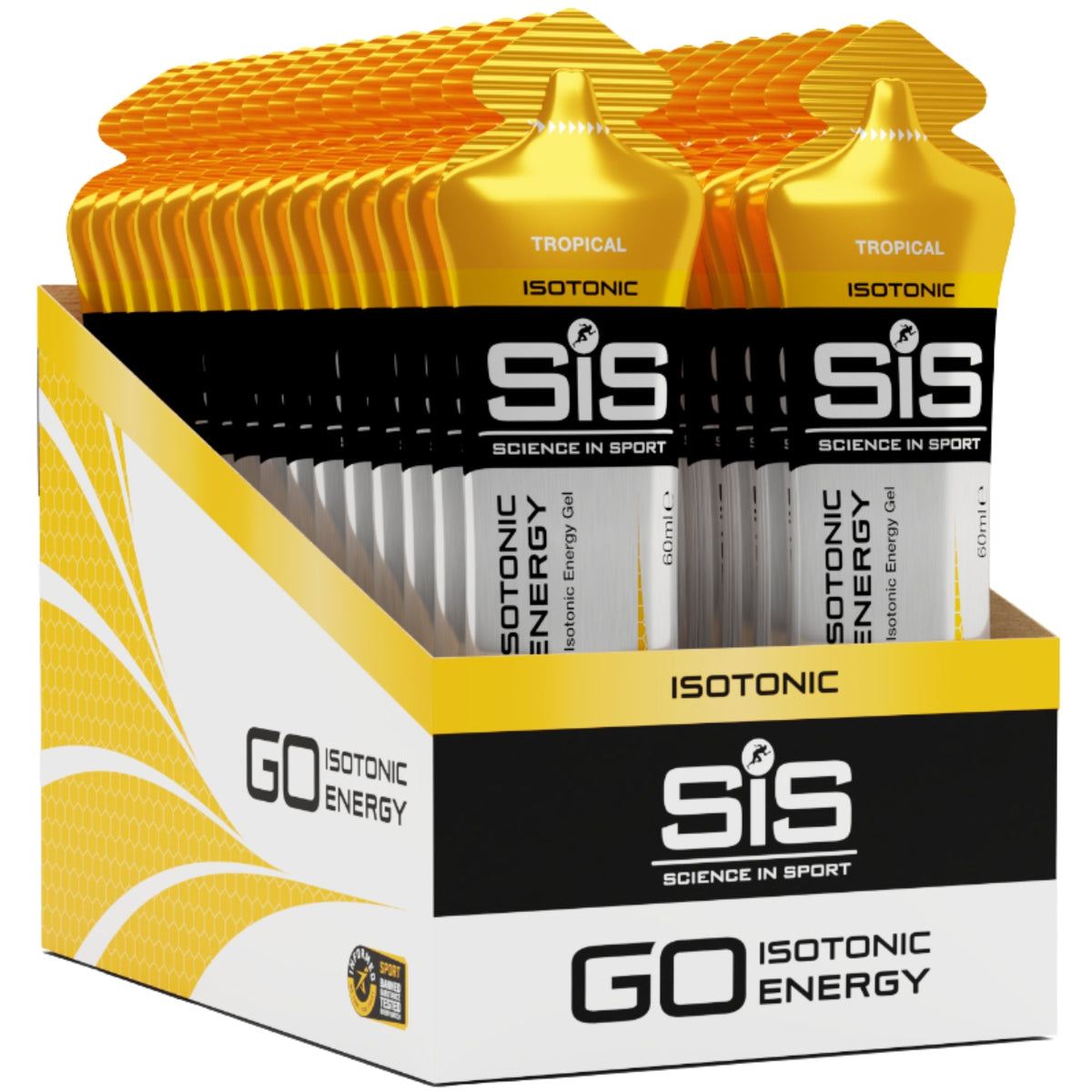 SiS GO Isotonic Energy Gel Tropical emballage 30 pièces