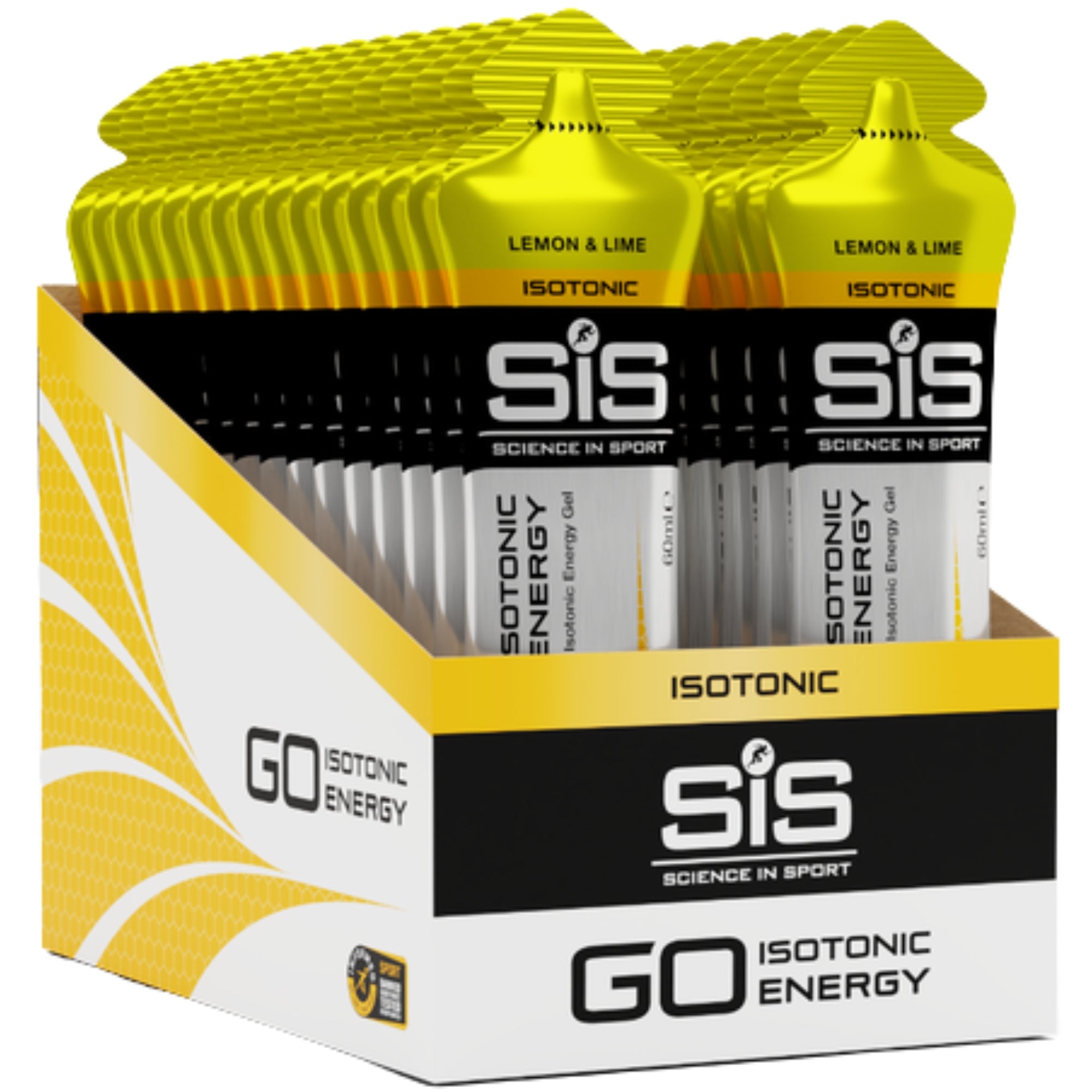 SiS GO Isotonic Energy Gel Lemon & Lime emballage 30 pièces
