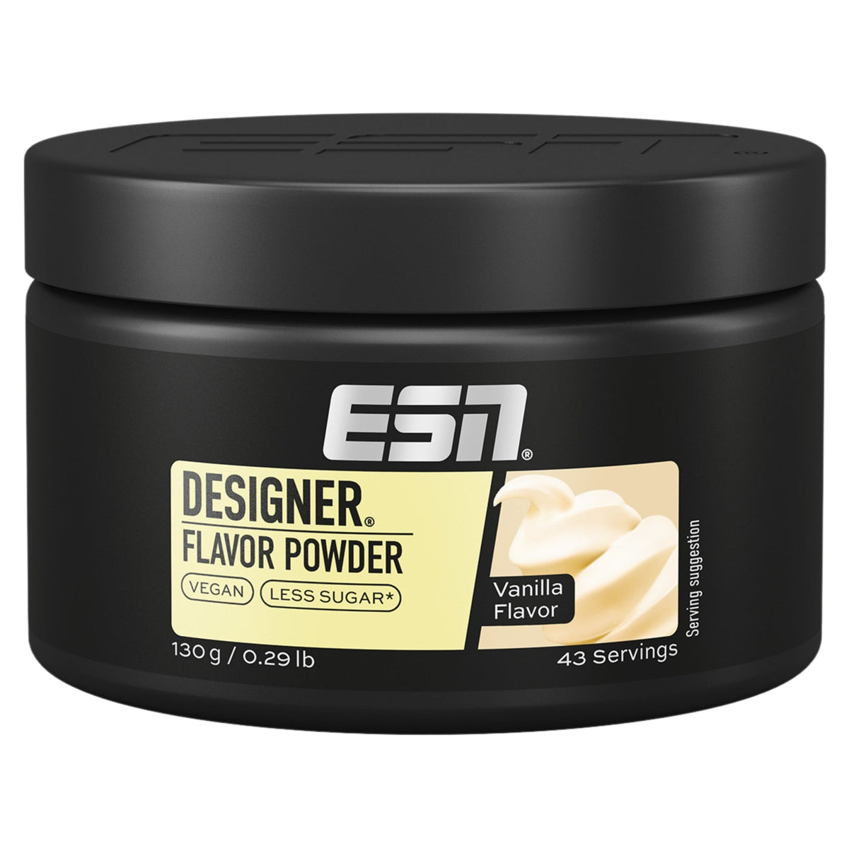 ESN Designer Flavor Powder Vanilla | 130 g | 43 portions | Vegan