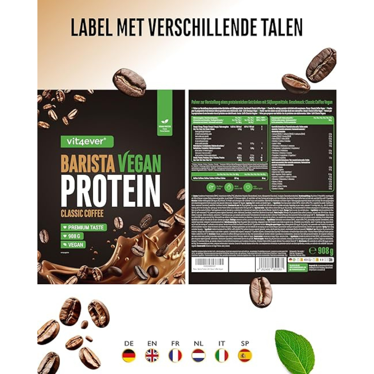 Vegan Barista Whey Classic | 908 g | Vit4ever