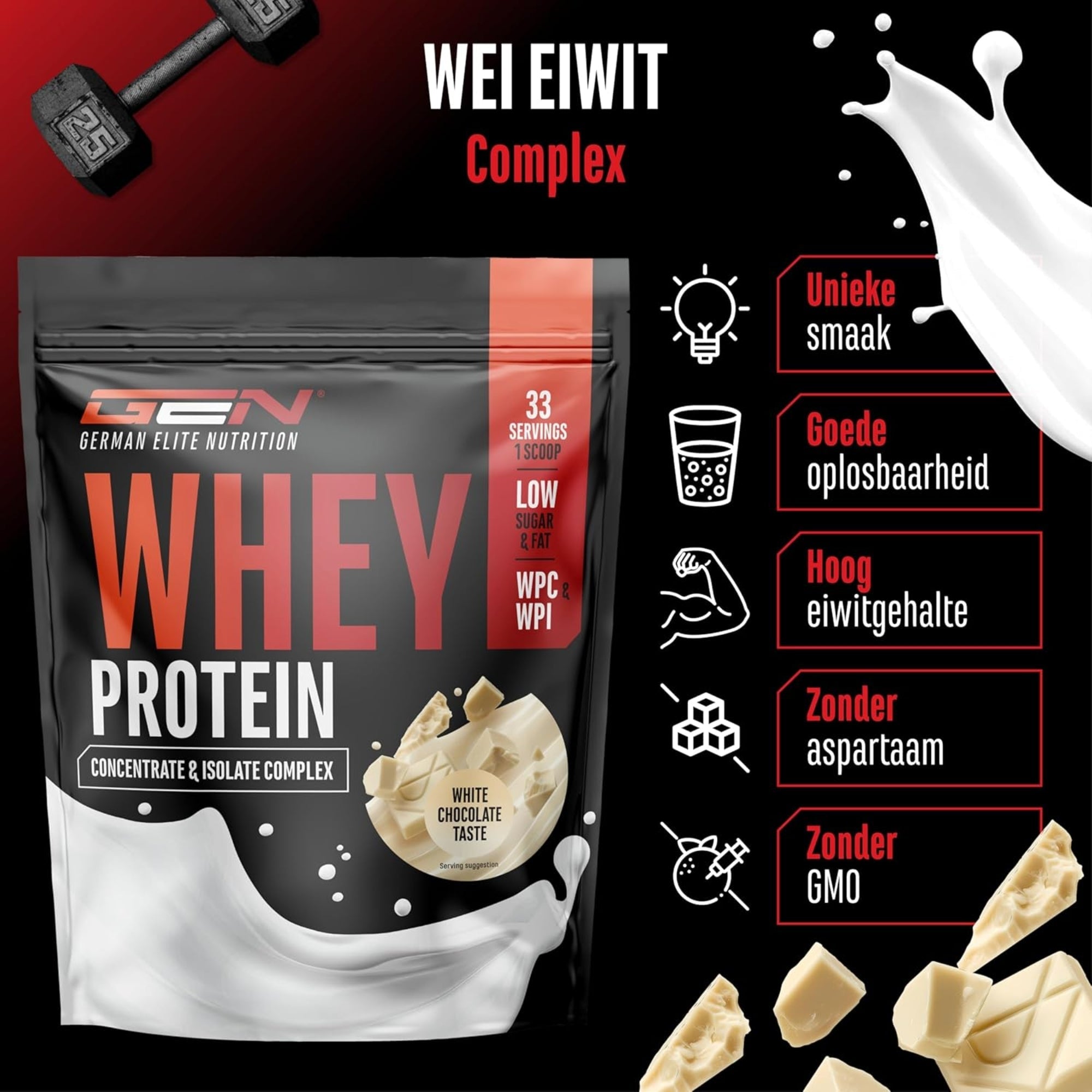 Whey Protein Complex de German Elite Nutrition