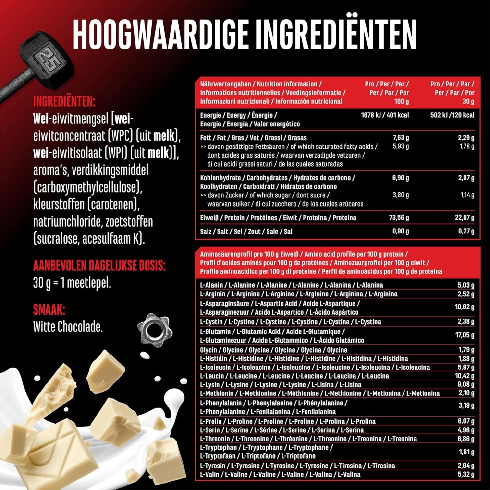 Whey Protein Complex de German Elite Nutrition