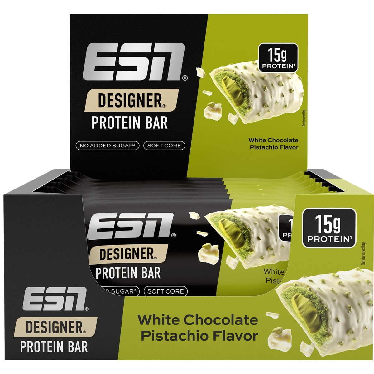 Designer Protéine Bar White Chocolate Pistachio | 12 x 45 g | ESN