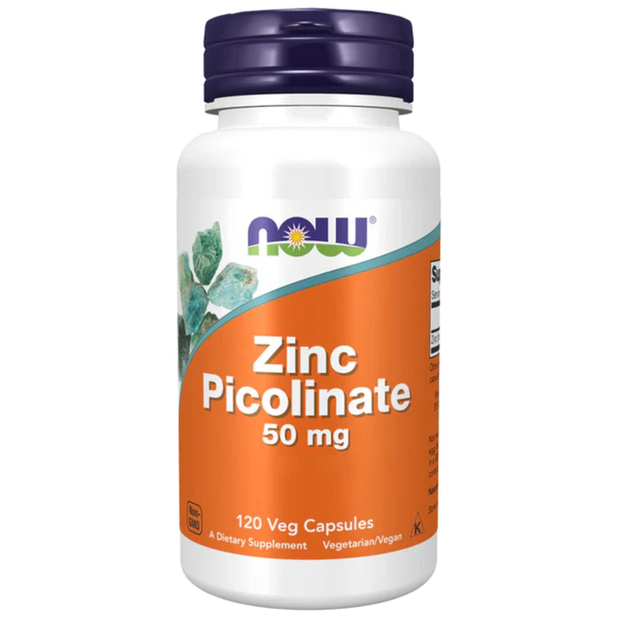 Picolinate de Zinc 50 mg | 120 gélules véganes | NOW Foods