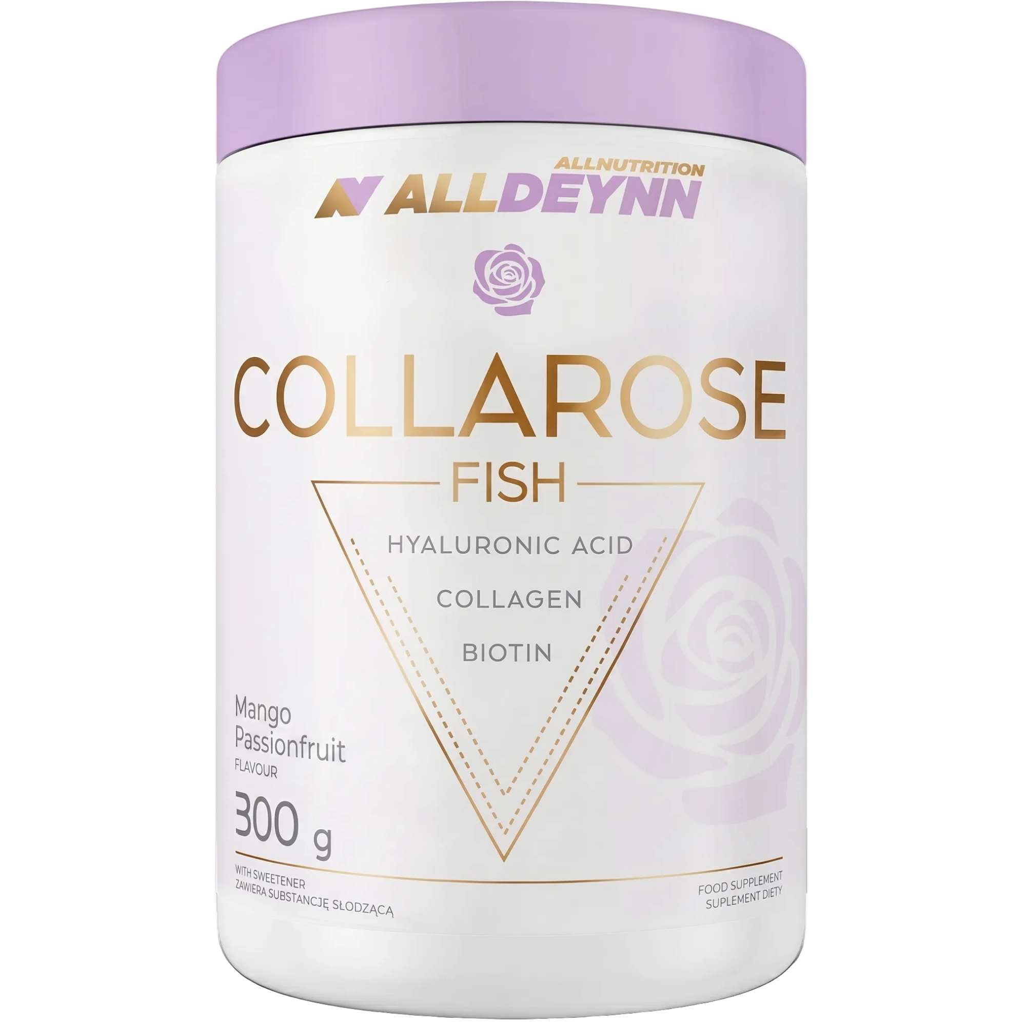AllDeynn Collarose Poisson Mango Passionfruit | Collagène de poisson | 300 g | Allnutrition