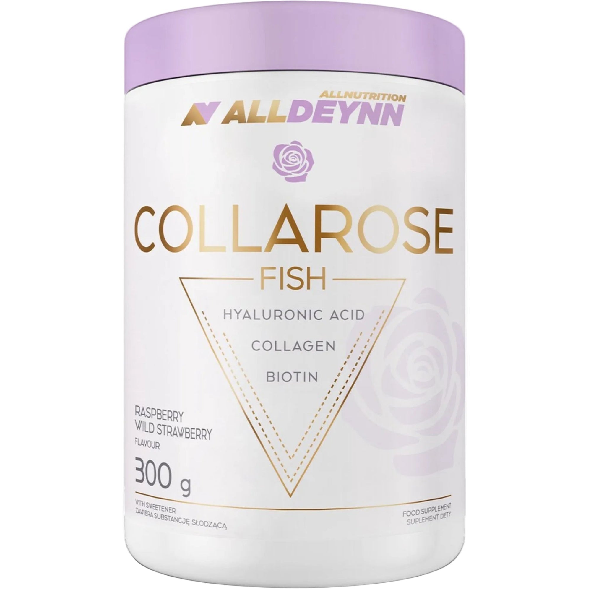 AllDeynn Collarose Poisson Raspberry Wild Strawberry | Collagène de poisson | 300 g | Allnutrition