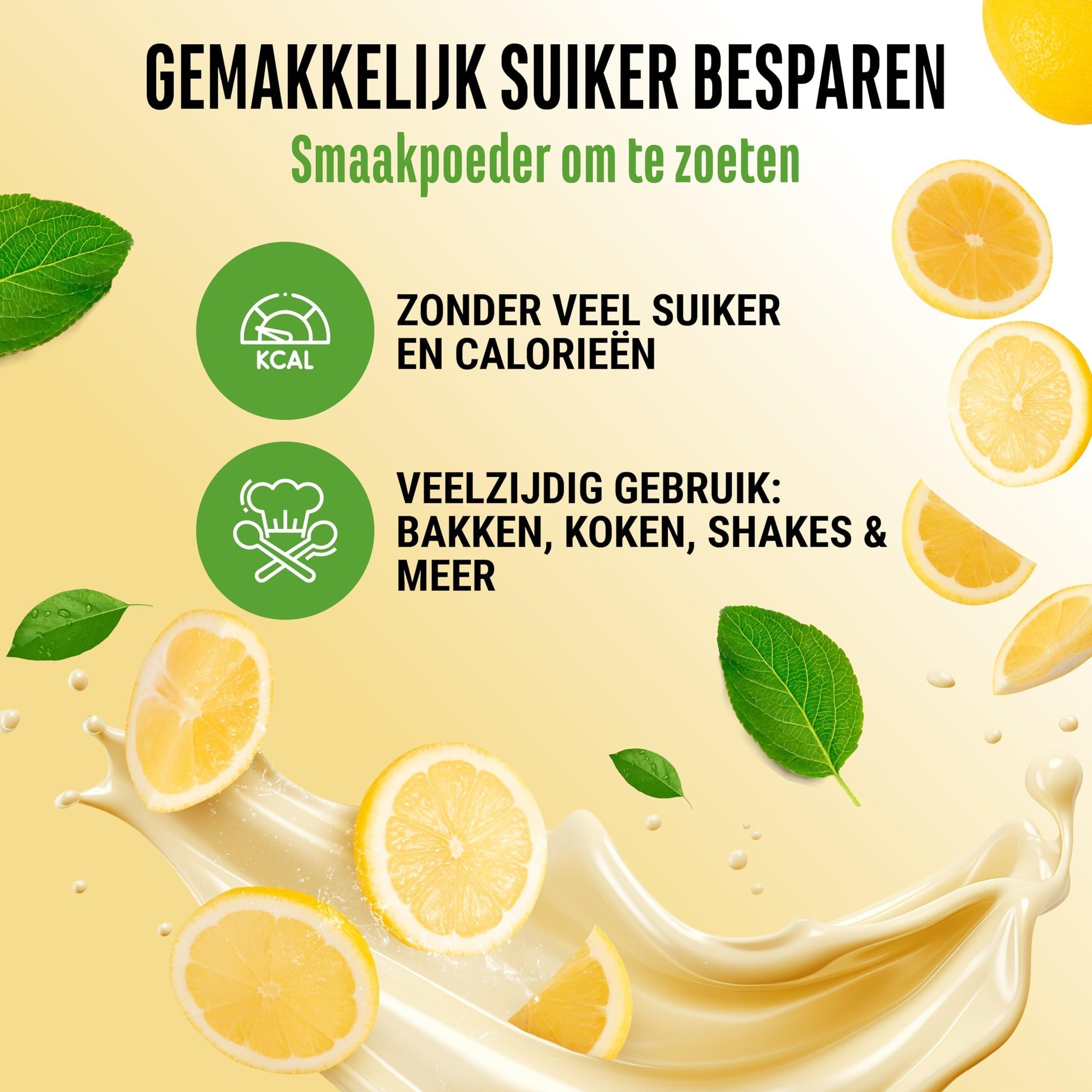 Vit4ever Flavor Craft Citron sorbet 250 g poudre aromatisante avec 50 portions et consistance crémeuse