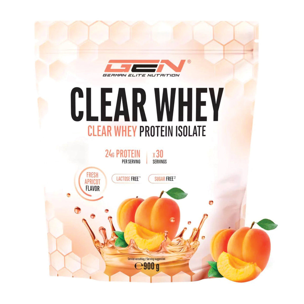 Clear Whey Protein Isolate 900g Abricot - German Elite Nutrition