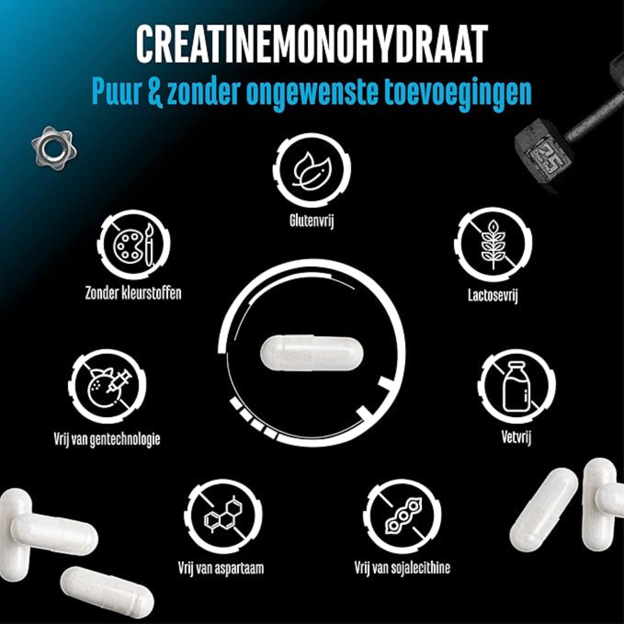 Créatine Ultra Caps | 180 & 420 Gélules | German Elite Nutrition
