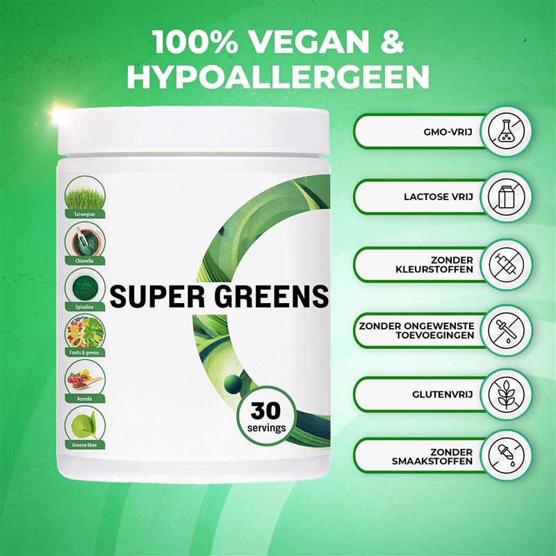 LUTO Super Greens comparaison avec d'autres marques - 27 ingrédients, dosage élevé, testé en laboratoire