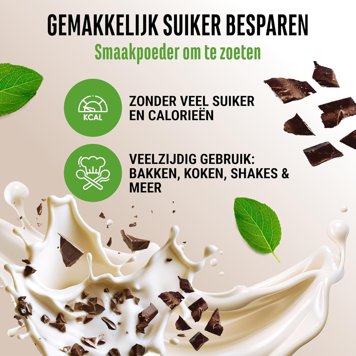 Vit4ever Flavor Craft stracciatella 250 g poudre aromatisée avec 50 portions et consistance crémeuse